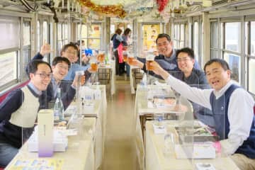 関東鉄道のお花見ビール号のイメージ