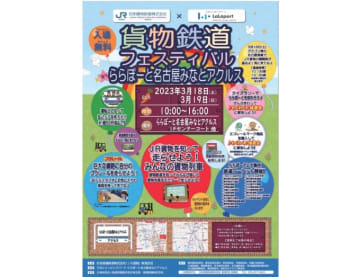 ららぽーと名古屋みなとアルクスで開催する「貨物鉄道フェスティバル」