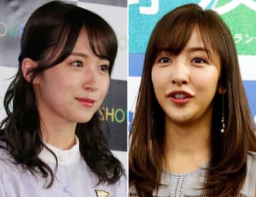 元乃木坂46の衛藤美彩（左）と元AKB48の板野友美／（Ｃ）日刊ゲンダイ