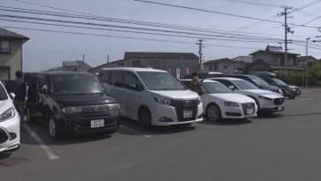 中西うどんの駐車場　香川・高松市