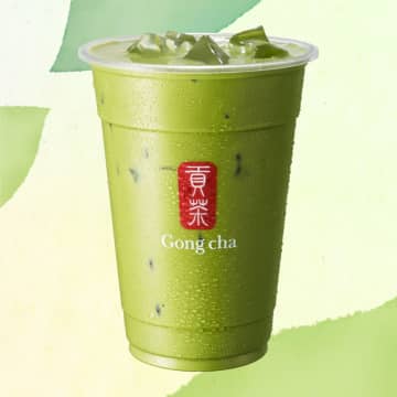 ゴンチャの期間限定メニュー「特撰一番摘み抹茶 ミルクティー」