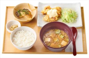 「宮崎冷汁ととり南蛮の定食」（税込 960円）