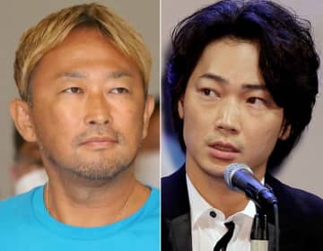 ガーシーこと東谷容疑者（左）と綾野剛（Ｃ）日刊ゲンダイ