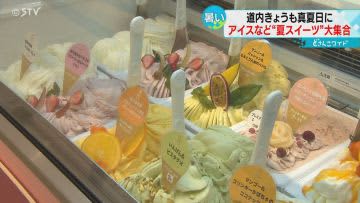 北海道は連日の真夏日　暑い時はやっぱりアイス！全国の夏スイーツが大集合