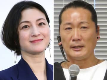 広末涼子（左）とキャンドル・ジュン氏／（Ｃ）日刊ゲンダイ