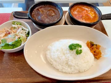 コンビカレー_ポーク・バターチキン（1,100円）