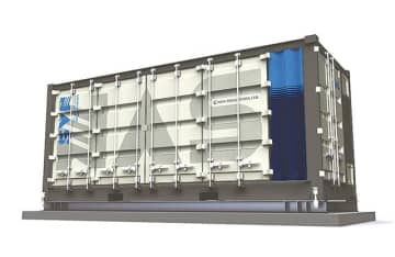 受注したコンテナ型のNAS電池