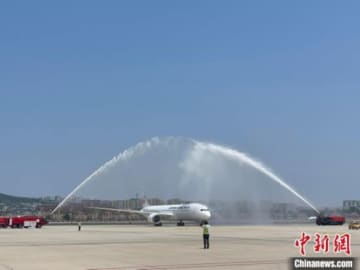 日本航空は19日、大連‐東京羽田線を新規就航した。