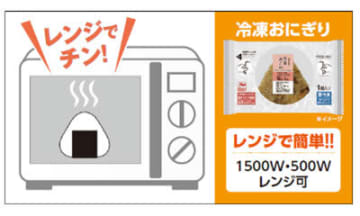 レンジで温める「冷凍おにぎり」