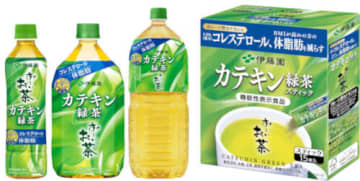 「お～いお茶 カテキン緑茶」（左）と「お～いお茶 カテキン緑茶 スティック」