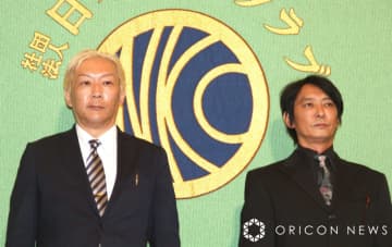 記者会見に登場した（左から）石丸志門氏、平本淳也氏 （C）ORICON NewS inc.