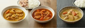 新発売するスープカレー3種の調理イメージ