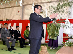 シーズン中の無事故を祈った安全祈願祭