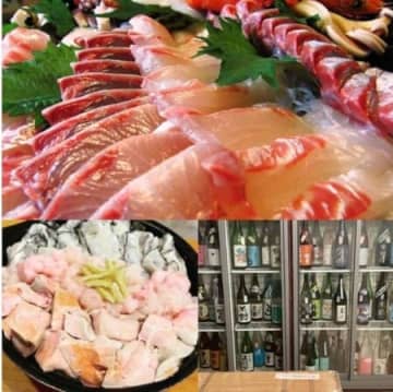 全国の地酒約50種飲み放題＋漁港直送鮮魚中心の刺身10種食べ放題イベントが2店舗合同で実施