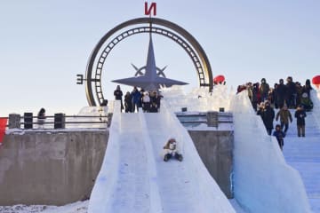 中国最北端の黒竜江省漠河市に氷雪シーズン到来