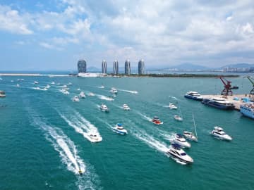 プレジャーボートの登録隻数１３００隻超える　中国海南省三亜市