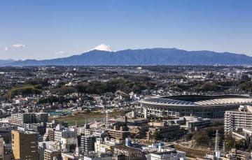 客室から見える富士山の眺望（新横浜プリンスホテル提供）