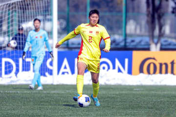 ウズベキスタンで開催されているサッカーのU-20女子アジアカップのグループステージで、グループBの日本は4日の初戦でベトナムと対戦し、10-0で大勝した。写真はU-20中国女子。