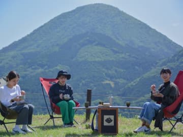 山頂でいただく朝ごはん