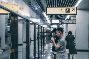 中国の5G携帯電話ユーザー数が8億5100万人に上った。写真は重慶。