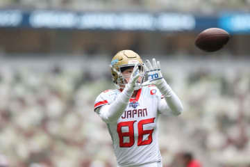 （写真は、日本代表チーム試合前練習の太田選手）