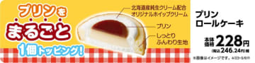 プリンロールケーキ販促物（画像はイメージです。）