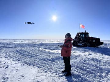 ドローンが中国の南極内陸観測で大活躍している。