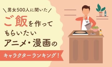 「ご飯を作ってもらいたいアニメや漫画のキャラに関するアンケート」