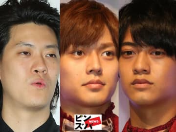 粗品（霜降り明星）、永瀬廉、高橋海人（King＆Prince）（C）ピンズバNEWS