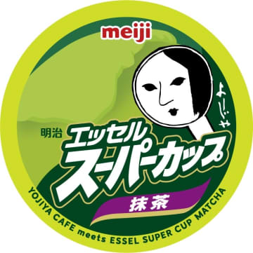 『エッセルスーパーよじこカップ抹茶』（オリジナルコラボステッカーより）