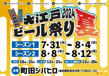 「大江戸ビール祭り」町田シバヒロで開催決定