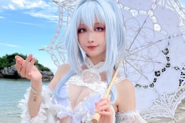 レディ・アヴァロン(水着プロトマーリン）『Fate/Grand Order』／箱ネコ（X：@hakonyanya）