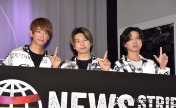 ジョイポリスとのコラボに歓喜したNEWS （C）ORICON NewS inc.