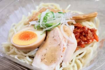 ローソン「天下一品監修 冷しこってりラーメン」食べてみた！　クランクイン！