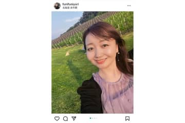 （川口アナのInstagramより）