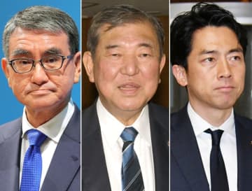 （左から）河野太郎氏、石破茂氏、小泉進次郎氏（Ｃ）日刊ゲンダイ