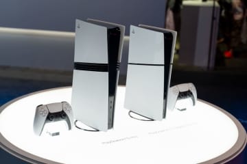 プレイステーションブースに展示されている「PlayStation 5 Pro」