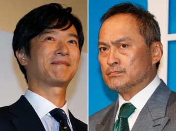 大手事務所から独立した渡辺謙（右）と堺雅人／（Ｃ）日刊ゲンダイ