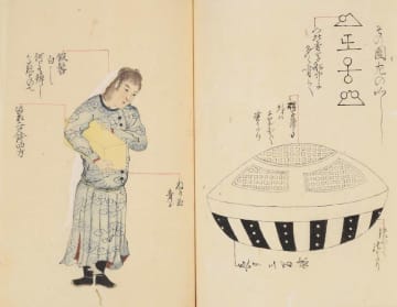 新たに確認された「兎園小説」の中にある「虚舟の蛮女」=昭和女子大学図書館蔵