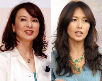 ママのほうが目立ってる？／ 河野景子（左）と工藤静香（Ｃ）日刊ゲンダイ