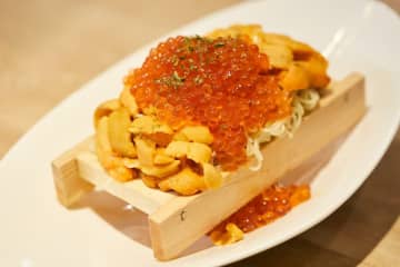 「うにとイクラの冷製パスタ」（2,178円）