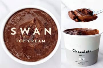 SWAN ICECREAM「リッチバニラミルク・カカオニブチョコレート・ピスタチオ・マンゴー・ストロベリー・ミルクティー」（120ml・各750円）